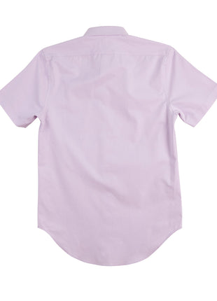 Mens CVC Oxford Short Sleeve Shirt (WS-M7040S)