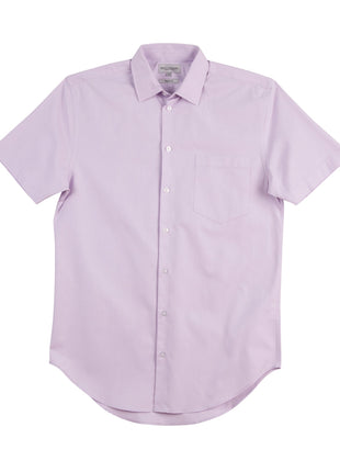 Mens CVC Oxford Short Sleeve Shirt (WS-M7040S)