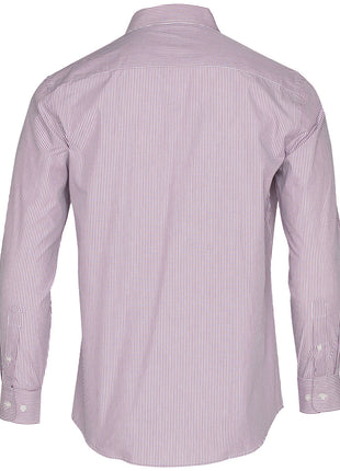 Mens Balance Stripe Long Sleeve Shirt (WS-M7232)