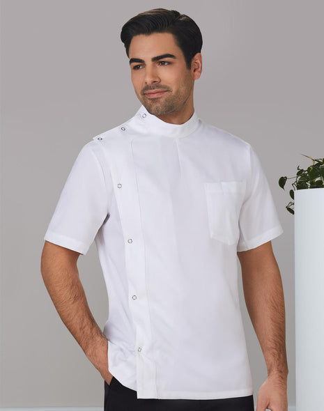 Mens Stud Front Short Sleeve Jacket (WS-M7636)