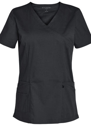 Womens Solid Colour Short Sleeve Scrub Top (WS-M7640)