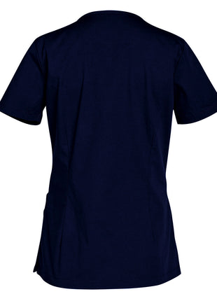 Womens Solid Colour Short Sleeve Scrub Top (WS-M7640)