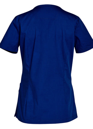 Womens Solid Colour Short Sleeve Scrub Top (WS-M7640)