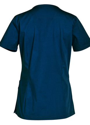 Womens Solid Colour Short Sleeve Scrub Top (WS-M7640)