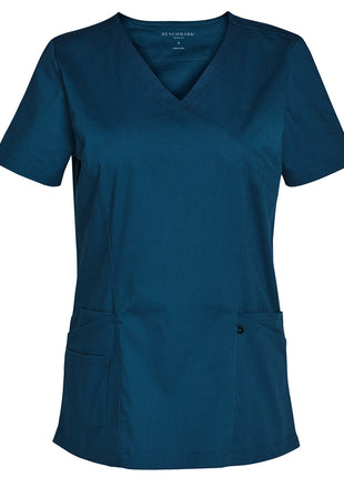 Womens Solid Colour Short Sleeve Scrub Top (WS-M7640)