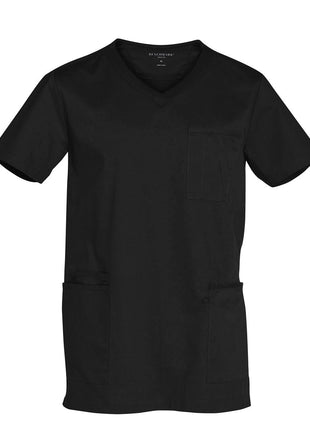 Mens Contrast Colour Short Sleeve Scrub Top (WS-M7650)