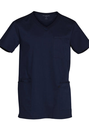 Mens Contrast Colour Short Sleeve Scrub Top (WS-M7650)