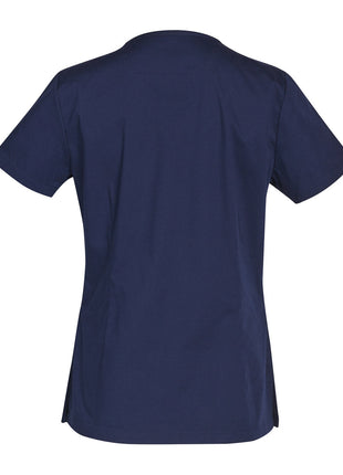 Womens Contrast Colour Short Sleeve Scrub Top (WS-M7660)