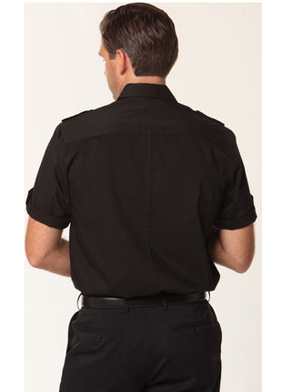 Mens Short Sleeve Military Shirt (WS-M7911)