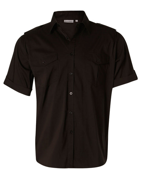 Mens Short Sleeve Military Shirt (WS-M7911)