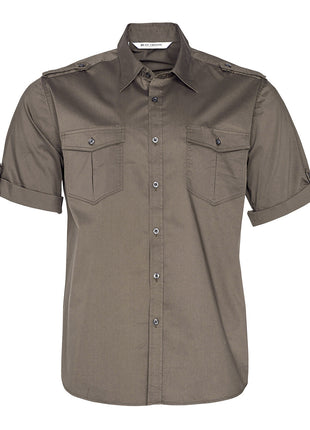Mens Short Sleeve Military Shirt (WS-M7911)