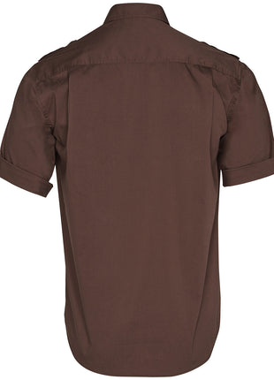 Mens Short Sleeve Military Shirt (WS-M7911)
