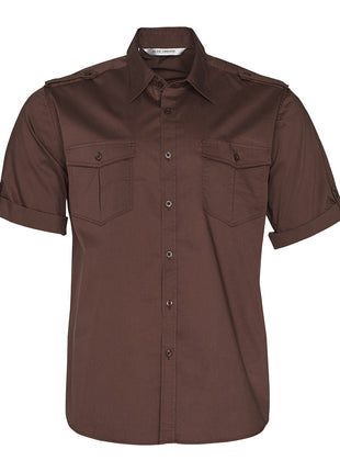 Mens Short Sleeve Military Shirt (WS-M7911)