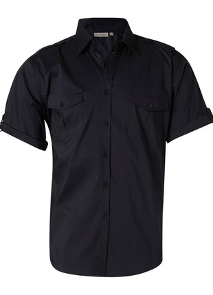 Mens Short Sleeve Military Shirt (WS-M7911)