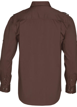 Mens Long Sleeve Military Shirt (WS-M7912)