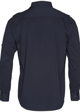 Mens Long Sleeve Military Shirt (WS-M7912)