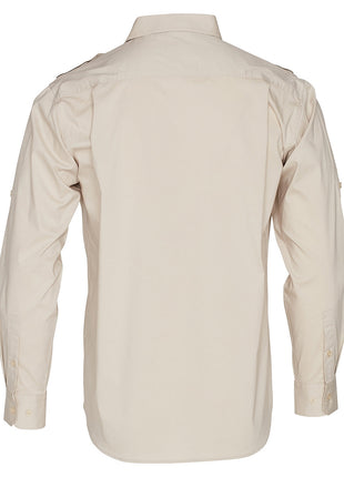 Mens Long Sleeve Military Shirt (WS-M7912)