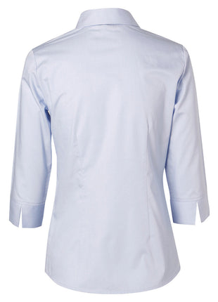 Womens Fine Twill 3/4 Sleeve Shirt (WS-M8030Q)