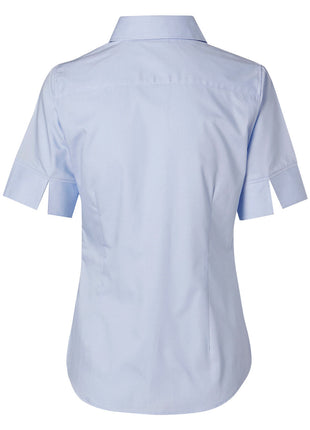 Womens Fine Twill Short Sleeve Shirt (WS-M8030S)