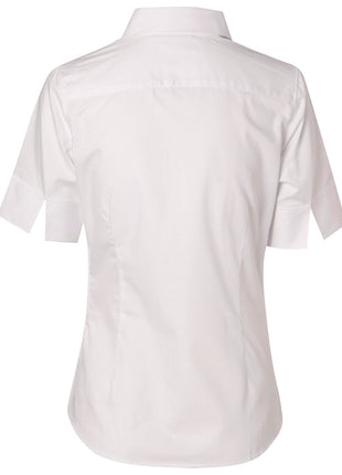 Womens Fine Twill Short Sleeve Shirt (WS-M8030S)