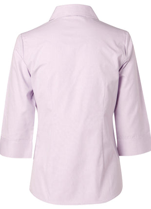 Womens CVC Oxford 3/4 Sleeve Shirt (WS-M8040Q)
