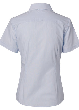Womens Fine Stripe Short Sleeve Shirt (WS-M8211)