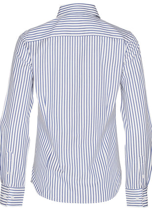 Womens Sateen Stripe Long Sleeve Shirt (WS-M8310L)