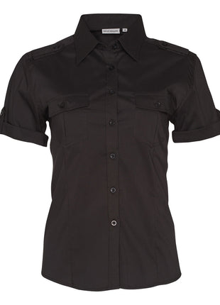 Womens Short Sleeve Military Shirt (WS-M8911)