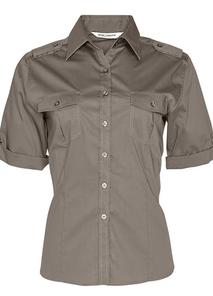 Womens Short Sleeve Military Shirt (WS-M8911)