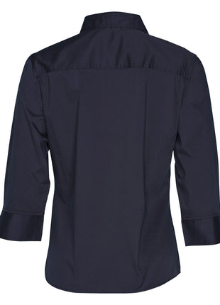Womens 3/4 Sleeve Military Shirt (WS-M8913)