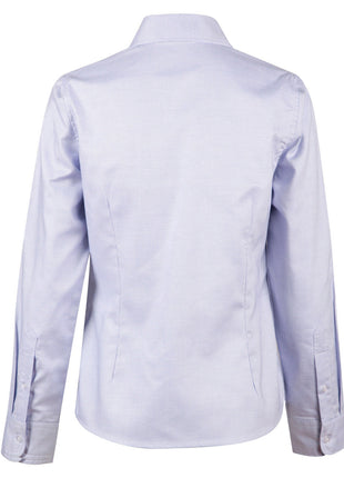 Womens Dot Contrast Long Sleeve Shirt (WS-M8922)