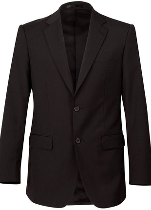 Mens Two Buttons Jacket In Wool Stretch (WS-M9100)