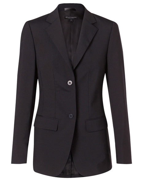 Womens Stretch Wool Blend Mid Length Jacket (WS-M9200)