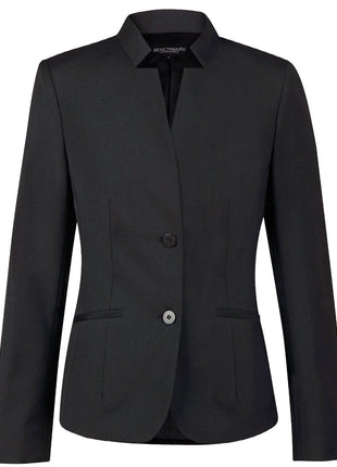 Womens Wool Blend Stretch Reverse Lapel Jacket (WS-M9202)