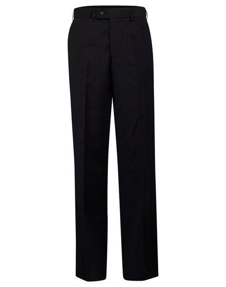 Mens Wool Blend Stretch Flexi Waist Pants (WS-M9310)