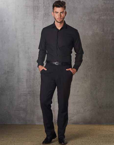 Mens Polyviscose Stretch Pants (WS-M9340)