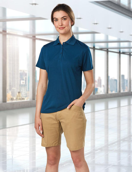 Womens Stretch Cotton Chino Shorts (WS-M9391)