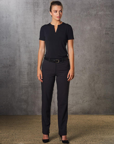 Womens Flexi Waist Utility Pants In Poly / Viscose Stretch (WS-M9440)