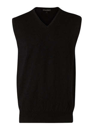 Mens 100% Merino Wool V Neck Vest (WS-M9501)