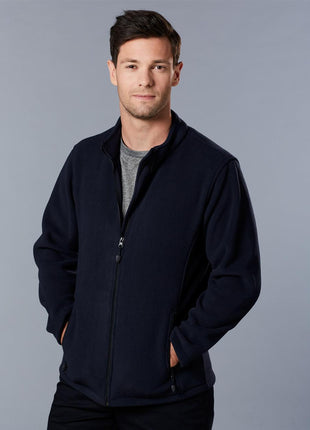 Mens Bonded Polar Fleece Full Zip Jacket (WS-PF07)