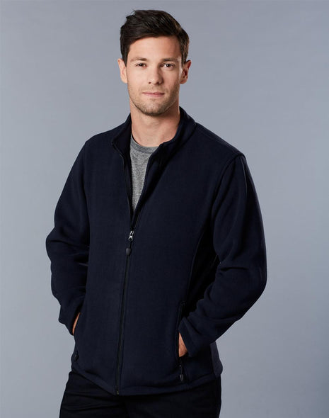 Mens Bonded Polar Fleece Full Zip Jacket (WS-PF07)