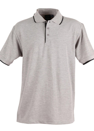 Mens Short Sleeve Pique Polo Contrast (WS-PS08)