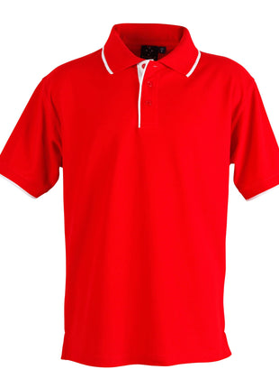 Mens Short Sleeve Pique Polo Contrast (WS-PS08)