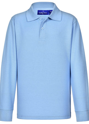 Kids 240Gsm Poly / Cotton Pique Long Sleeve Polo (WS-PS12K)