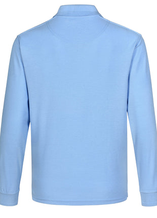 Adults Poly / Cotton Pique Long Sleeve Polo (WS-PS12)