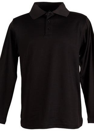Mens Cotton Back TrueDry® Long Sleeve Polo (WS-PS35)