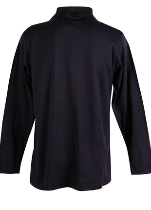 Mens Cotton Back TrueDry® Long Sleeve Polo (WS-PS35)