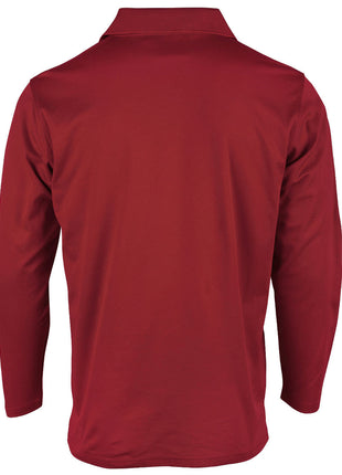 Mens Cotton Back TrueDry® Long Sleeve Polo (WS-PS35)
