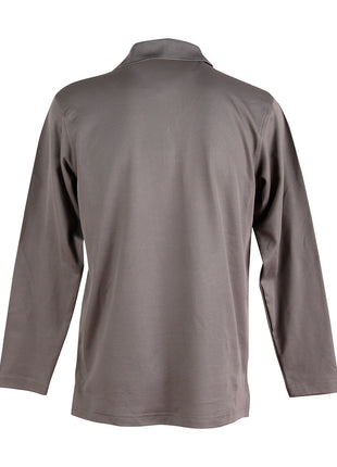 Mens Cotton Back TrueDry® Long Sleeve Polo (WS-PS35)