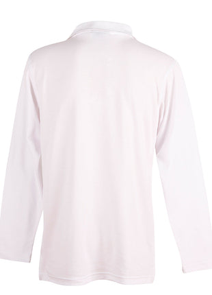 Mens Cotton Back TrueDry® Long Sleeve Polo (WS-PS35)